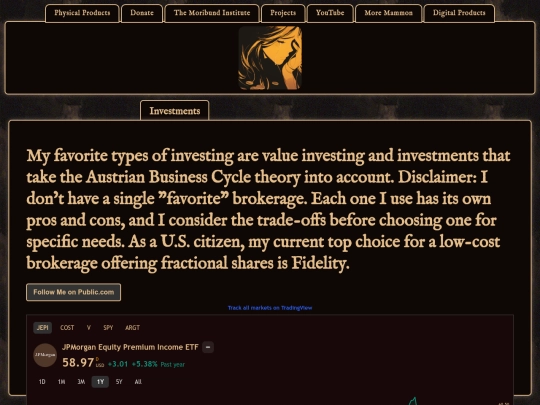 Investments screenshot