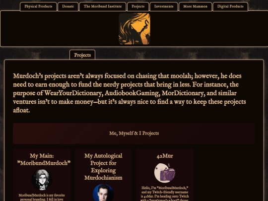Projects screenshot