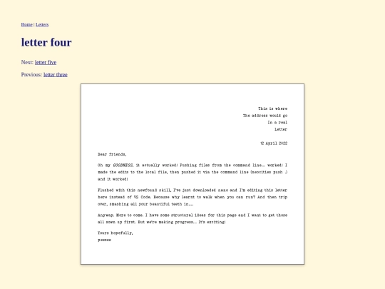 letter4 screenshot