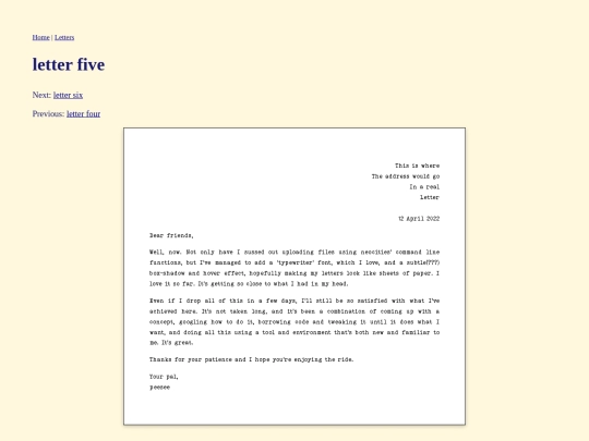 letter5 screenshot