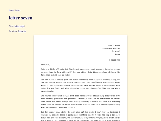 letter7 screenshot