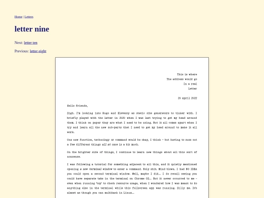 letter9 screenshot
