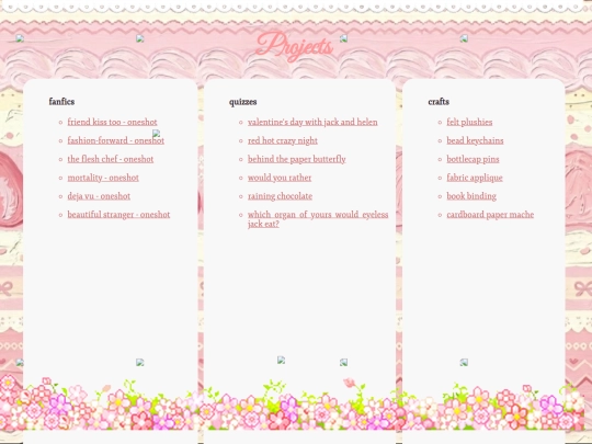 projects screenshot