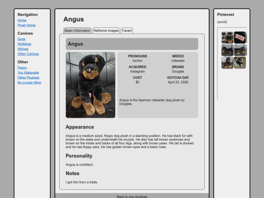 canines/dogs/angus screenshot