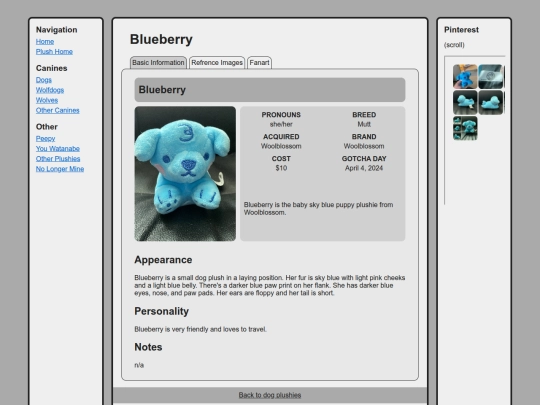 canines/dogs/blueberry screenshot