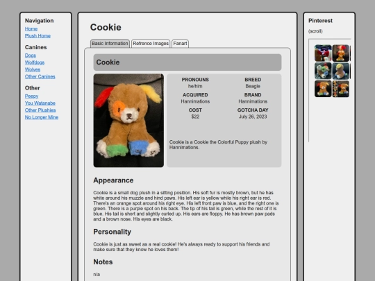 canines/dogs/cookie screenshot