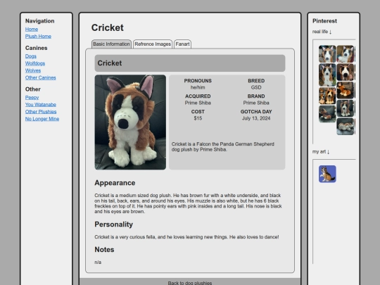canines/dogs/cricket screenshot