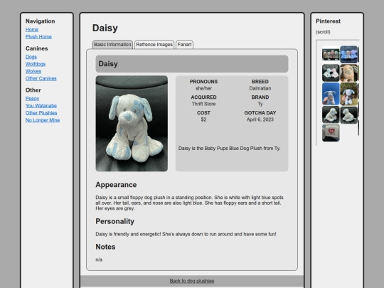 canines/dogs/daisy screenshot