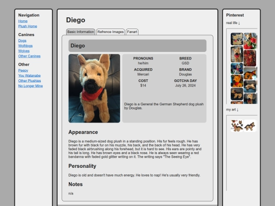 canines/dogs/diego screenshot
