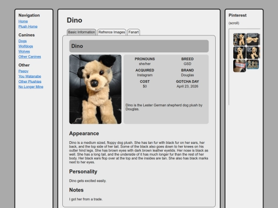 canines/dogs/dino screenshot