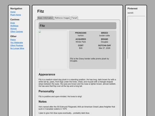 canines/dogs/fitz screenshot