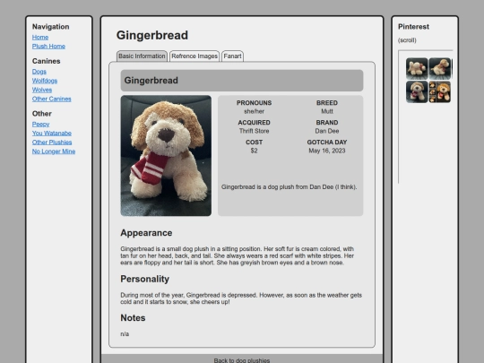 canines/dogs/gingerbread screenshot