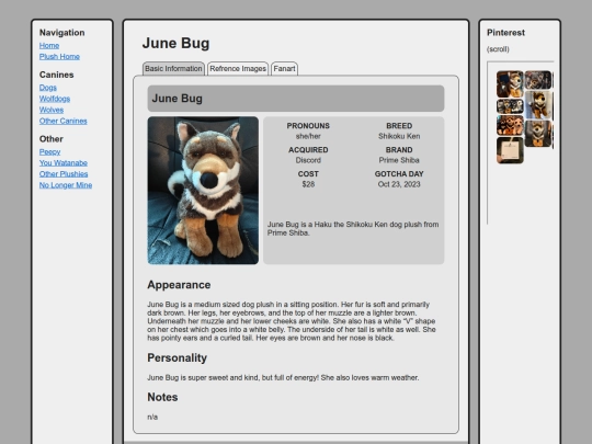 canines/dogs/junebug screenshot