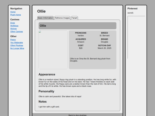 canines/dogs/ollie screenshot