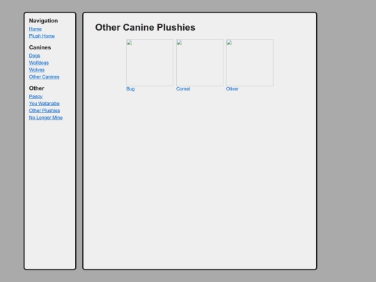 canines/other/list screenshot
