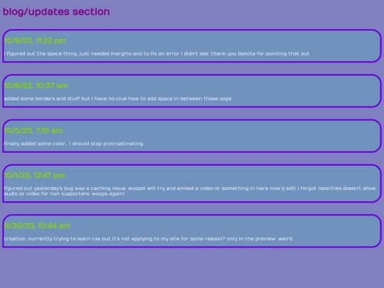 blog screenshot