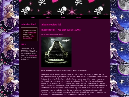 emo/reviews/his_last_walk screenshot