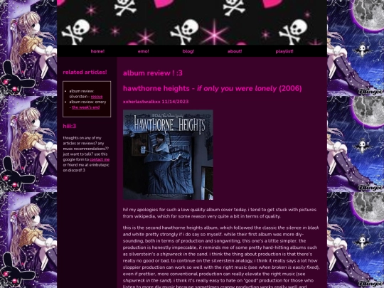 emo/reviews/if_only_you_were_lonely screenshot