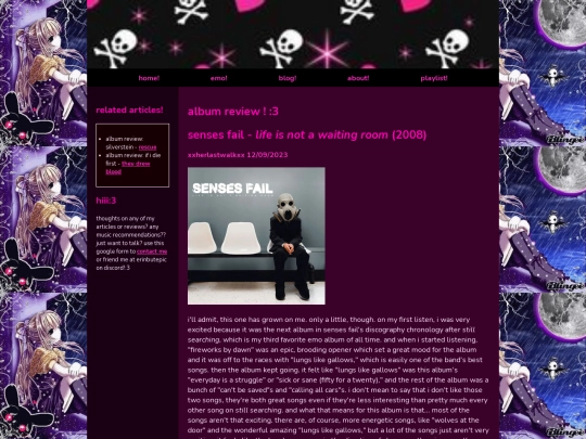 emo/reviews/life_is_not_a_waiting_room screenshot