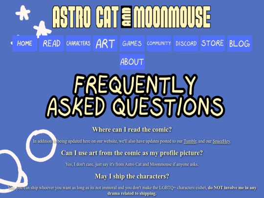 faq screenshot