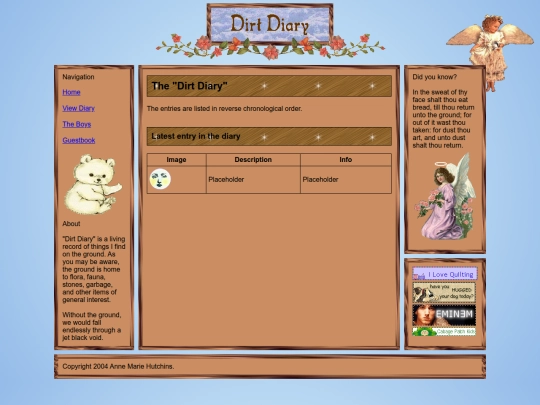 diary screenshot