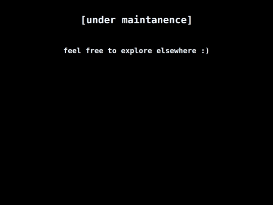 pages/maintenance screenshot