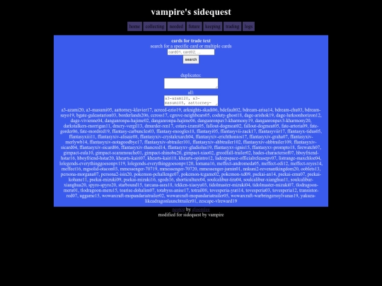 tradingcardstext screenshot