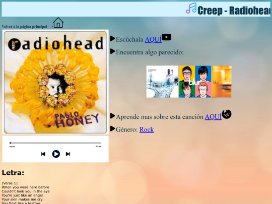 proyecto/radiohead screenshot