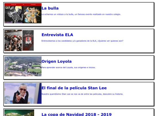listaarticulos screenshot