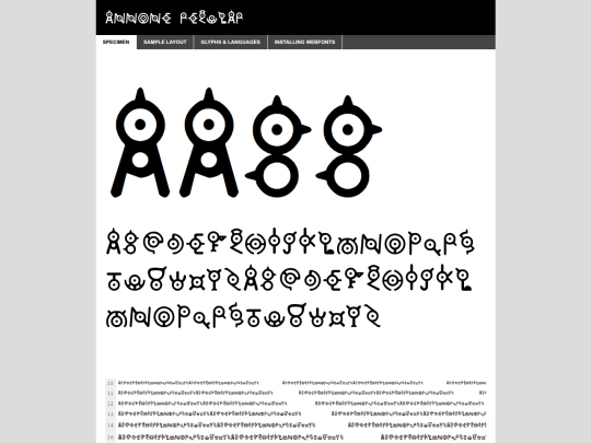 unown/webfontkit-20251101-213012/annone-rxob-demo screenshot