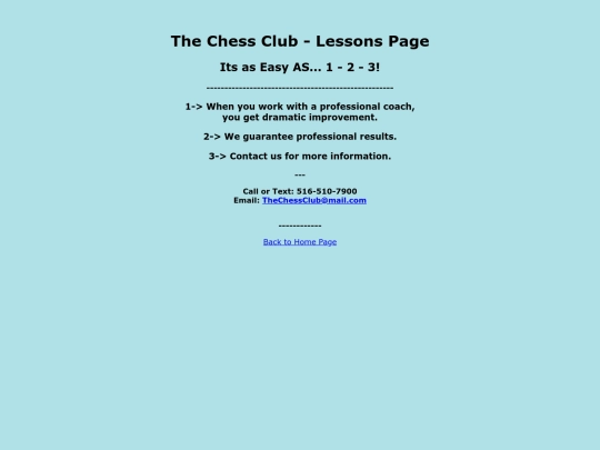 Lessons screenshot