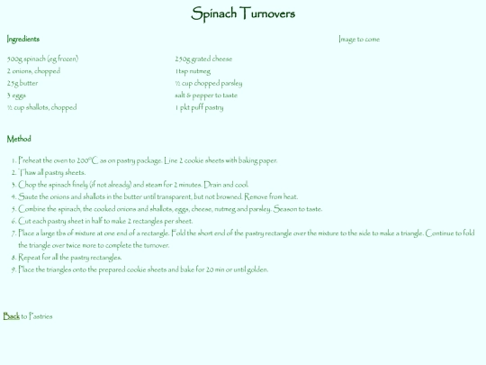 mum/recipes/spinach_turnovers screenshot