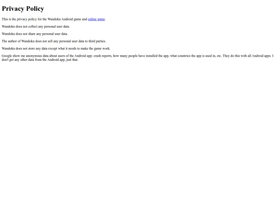 sudoku/privacy screenshot