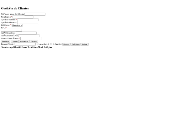 modules/moduloClientes/view_Clientes screenshot
