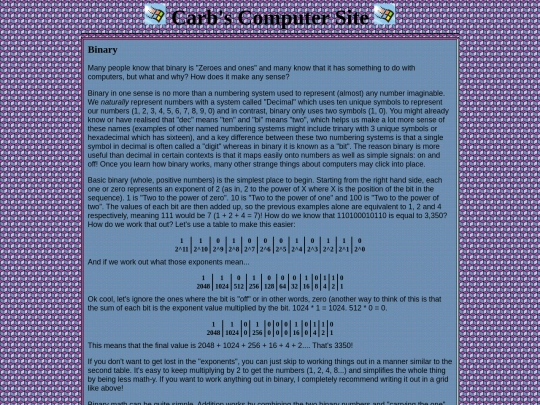 binary screenshot