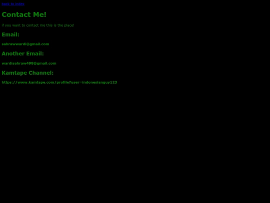 Contact screenshot