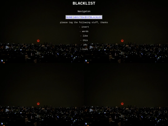blacklist screenshot