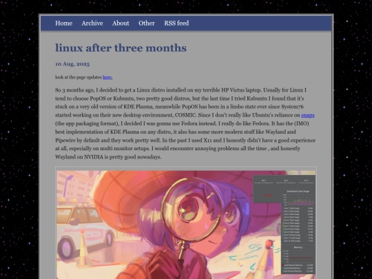 posts/2025-08-10-linux-after-three-months screenshot