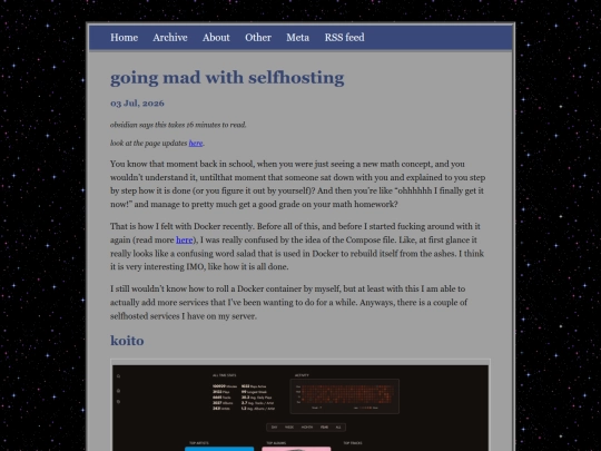 posts/2026-07-03-going-mad-with-selfhosting screenshot