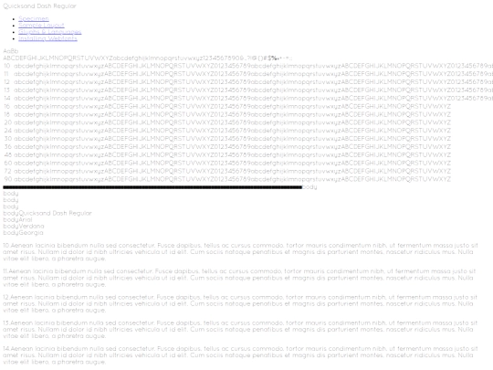 fonts/quicksand_dash-demo screenshot