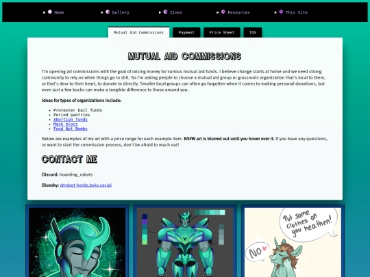 commissions screenshot