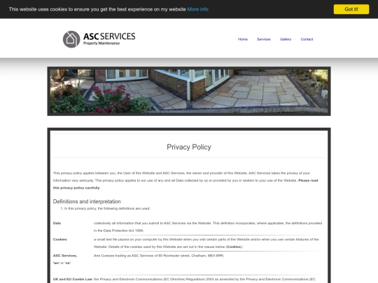 privacy-policy screenshot