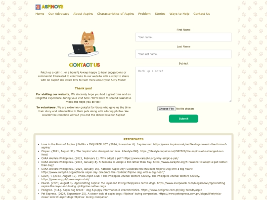 contact screenshot