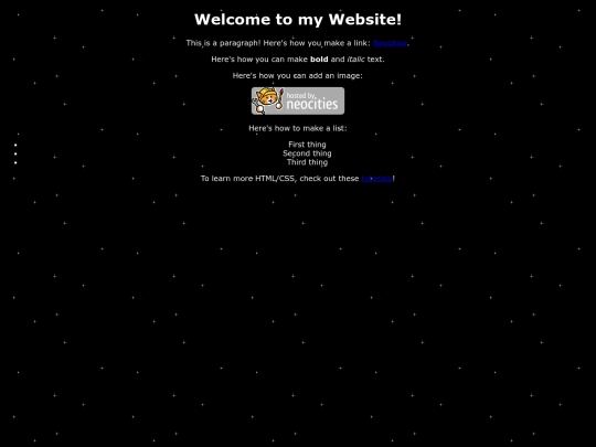 links screenshot