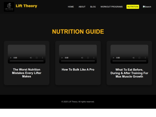 nutrition screenshot