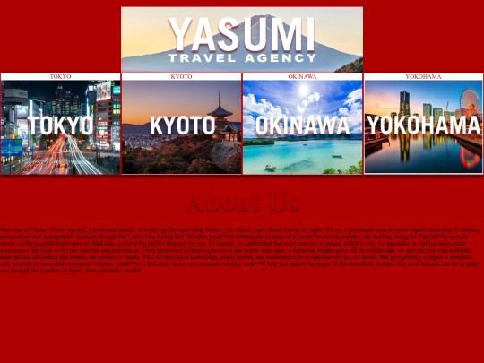 Project 1 - Travel Agency/Index screenshot