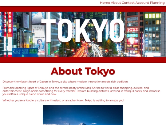 Project 1 - Travel Agency/page2t screenshot