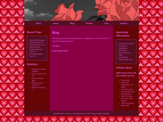 blog screenshot