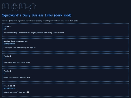 uselesslinks-dark screenshot