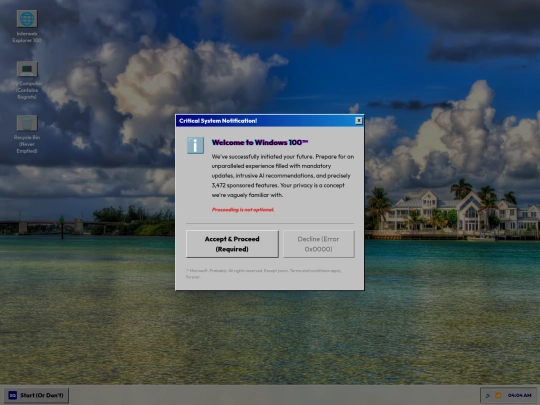 windows100 screenshot